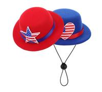 Didiseaon 2 Piezas Sombrero Patriótico para Celebrar de Accesorio Fotográfico Familiar Americana para Reuniones y Fiestas