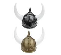 Didiseaon 2 Piezas Sombreros Vikingos Con Cuernos Casco De Disfraz Medieval Para Adultos Tocado Vikingo Con Cuernos Para Fiesta De Carnaval Renacentista Accesorios Para Disfraces De Fiesta p