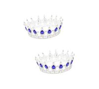 Didiseaon 2 Piezas tiara de novia redonda diadema de novia tiaras y coronas para boda tocados de tiaras de accesorio de tiara tocado de para banquete aleación