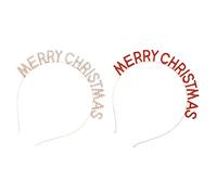 Didiseaon 2 Tocados Navideños Diademas De Fiesta Letras Diadema Para Niños y Adultos