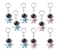 Didiseaon 20 llaveros de regalo para estudiantes, bolsa de agarre para mujeres, de amistad, adornos decorativos para manualidades, bolsa de astronauta, colgante de pegamento flexible, llavero