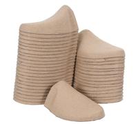 Didiseaon 20 Pares Hormas de Papel para Zapatos Infantiles Talla Eu 25-30, Moldeador de Cabeza de Zapato de Pulpa Marrón para Uso Profesional en Tintorerías, Ajuste y Moldeado Eficaz