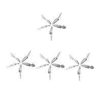 Didiseaon 20 Pares horquilla gótica pinzas para el cabello gótico broches de presión barette clips a presión quebrar pinzas para el cabello de halloween broche de horquilla hierro Silver