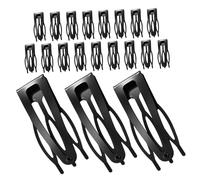 Didiseaon 20 piezas Clips de Cabello Metálicos Negros Mini para Cabello con Sujeción Fuerte Accesorios Compactos para Flequillos y Peinados Diarios Duraderos para Mujer
