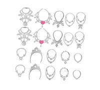 Didiseaon 20 Piezas Collares y Accesorios para Muñecas de Joyería Miniatura Resistente y Segura para Kit para Vestir Muñecos con Variedad de Diseños Creativos