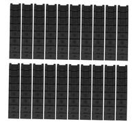 Didiseaon 20 Piezas Cuñas Niveladoras para Muebles Cuñas Plásticas Flexibles para Nivelar Patas de Mesa y Sillas Almohadillas Estables para Hogar y Oficina Fácil Instalación Negro Pequeño