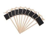 Didiseaon 20 Piezas de Letreros de Madera para Mensajes con Diseño de Pájaros y Flores, Pizarra Negra para Adornos de Jarrones y Señalización Hogar