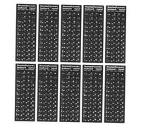 Didiseaon 20hojas Pegatinas Teclado Ruso Cirílico Letras Rusas para Notebook Ordenador Portátil Pegatinas Conjunto De Letras Rusas para Escritorio