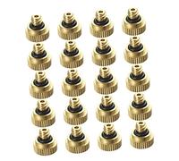 Didiseaon 20Piezas Boquillas Nebulizadoras de Latón Sistema de Enfriamiento y Riego Antigoteo y Duraderas para Jardín y Terraza