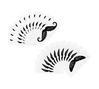 Didiseaon 24hojas Pegatinas Para Depilación y Bigote Herramientas De Cera Para Eliminación De Nasal y De Pack De Bigote Pequeño y Forma De