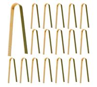 Didiseaon 25 Piezas Pinzas Infantiles de Bambú para Psicomotricidad Fina Educativo de Adecuado para Bebés y Pequeños Entrenamiento de Destreza Manual Segura y Ligera