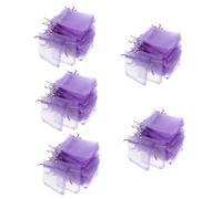 Didiseaon 250piezas Bolsitas De Organza Moradas Para Envoltura De Para Fiestas Bodas y Detalles De Comunión