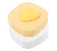 Didiseaon 2juegos Estuche para Lentes De Contacto Organizador Práctico Recipiente para Lentillas Caja para Lentes De Maquillaje