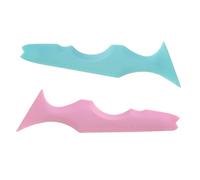 Didiseaon 2piezas Ayudas De Plantillas Para Delineador De Ojos De Silicona Reutilizables Para Principiantes Guía De Maquillaje Para Cejas y Sombras Para Salón y Hogar