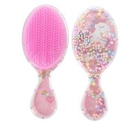 Didiseaon 2piezas Cepillo Pelo Desenredante Infantil Doble Transparente Ovalado Peines Cartoon Suave Para Cabello Grueso y Rizado Uso Diario Viaje