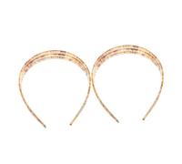 Didiseaon 2piezas Diademas Cabello de Plástico Diseño Antideslizante de Tres con Dientes para Maquillaje Uso Casa Lavado de Cara y Spa al Aire