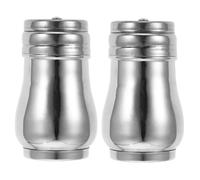 Didiseaon 2piezas Dispensadores De Especias De Acero Inoxidable Con Tapa Mini Saleros y Pimenteros Para Cocina y Viajes Contenedores De Condimentos De Gran Capacidad