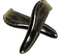 Didiseaon 2piezas Peine de Cuerno de Buey Natural Peines Multifunción Masaje Cabelludo Herramienta Peinado Pelo Color Aleatorio