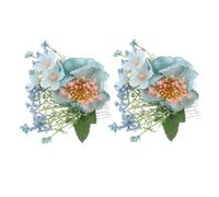 Didiseaon 2piezas Peineta Bohemia Flores Hawaianas Artificiales Accesorios Cabello De Plumeria Tropical Para Playa Boda Fiesta Tropical