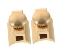 Didiseaon 2piezas Pequeño Kit de Cobre Tornillos Pequeños para Flauta Base de Accesorios para Instrumentos Sujetadores de Latón Miniatura para Reparación de Instrumentos