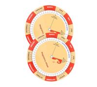 Didiseaon 2piezas Tabla Comparativa De Embarazos Ruedas De Embarazo Color Calendario Para Futuras Mamás y Seguimiento Semanal Del Desarrollo Fetal