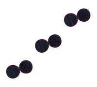 Didiseaon 3 Bolsas De Transporte De 12 Compartimentos De Piel Sintética Redondas para Guardar Objetos Pequeños Portátiles De Viaje Color Rosa Y Rojo.