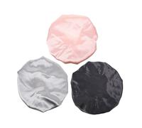 Didiseaon 3 Juegos De Gorros De Dormir De Satén Elásticos Para Cabello Rizado Gorros Para Ducha Acondicionador Gorros De Baño Gorros Anticaída Cómodos 3 Unidades