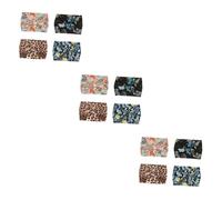 Didiseaon 3 Juegos De Tocados De Ocio Para Mujeres Y Niñas Aros De Tela Suave Para El Pelo Diademas Estampadas De Moda Color Negro Y Azul Marino 4 Unidades X 3