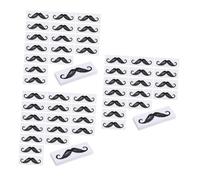 Didiseaon 3 Juegos Pegatinas Maquinillas De Afeitar Maquinilla De Afeitar De Doble Filo Reutilizable Palos Etiqueta Engomada Del Bigote Volar Tijeras Para Cejas Gel Páginas Black 50 Uds * 3