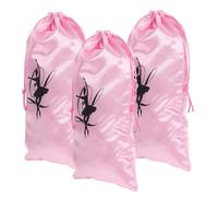 Didiseaon 3 Piezas Bolsa para Guardar Zapatos De Baile Bolsas De Ballet para Niña para Accesorios De Ballet para Entrenamiento De Danza