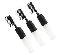 Didiseaon 3 Piezas botella de tinte para el cabello Dispensador aplicador de botella de aceite para el cabello peine de color de pelo botella aplicadora de raíces para el cabello la mascota