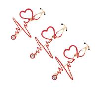 Didiseaon 3 piezas Broches Creativos Médicos Diseño Ligeros y Resistentes para Enfermeras y Doctores Accesorios Prácticos y Reutilizables para Uniformes y Uso Diario Regalo Original para