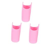 Didiseaon 3 Piezas Funda aislante térmica para plancha de pelo. Funda de silicona para rizadores Funda de silicona para alisadores funda para rizador de pelo titular de rizador de pelo rosa
