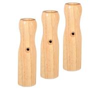 Didiseaon 3 Piezas Mangos para Mesa de Futbolín de Madera Maciza Agarres Antideslizantes Octagonales para Reemplazo de Accesorios para Fútbol de Mesa