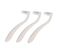 Didiseaon 3 Piezas Maquinilla De Afeitar Afeitadora De Acero Inoxidable Depiladora Para El Cuerpo Cortadora De Pelo De Acero Inoxidable Cortapelos Para Niña Abdominales