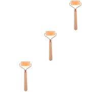 Didiseaon 3 Piezas Rodillo De Masaje Con Piedras De Sal. Herramienta De Masaje Facial Masajeador De Piel Facial Masajeador De Pequeño Rodillo De Masaje De Espalda Masajeador Raspador