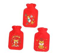 Didiseaon 3 Uds Calentador De Manos Bolsa Caliente Botellas Térmicas Jarra Caliente Bolsa Caliente Adorable Bolsa Caliente Bolsa De Invierno Bolsa Caliente Pvc Rojo