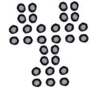 Didiseaon 30 Piezas Sombreros Para Mujeres Cubierta De Bollo Red Para Cubrir El Moño Cubierta De Moño De Malla Tocado De Mujer Redecilla Para El Cabello Red De Redecilla Venda Invisible Niño