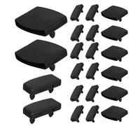 Didiseaon 36 Soportes y Conectores de Plástico Negros para Listones de Cama Accesorios para Marco de Cama de Madera Fijación Rápida y Compatible y Sofás