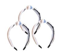 Didiseaon 3piezas Diademas De Tela De Rayas Anchas Para Mujer De Diseño De Accesorios De Cabello Para Fiestas Colores Aleatorios