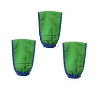 Didiseaon 3piezas Guantes De Toalla De Baño De Fibra De Bambú Guantes Para Frotar De Doble Cara Estropajo De Ducha Para Exfoliación El Baño