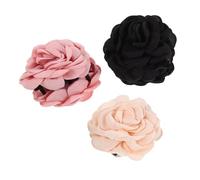 Didiseaon 3piezas Horquilla de Rosa Grande y Pinzas Cabello Flores Artificiales Accesorios para Mujeres y Niñas Estilo Hawaiano para Vacaciones y Playa
