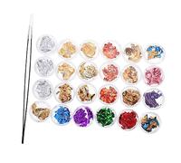 Didiseaon 3piezas Kit De Láminas De Purpurina Doradas y Plateadas Decoración De Uñas Diy De Manicura Fácil