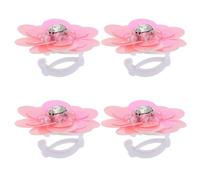 Didiseaon 4 Apliques de Flores Rosas Pedrería para Zapatos Hebillas Decorativas Hechas a Mano 4 Piezas Diseño Retro Dulce para San Valentín Accesorios Adaptables para Calzado Casual y
