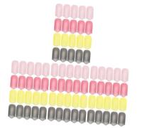 Didiseaon 4 Juegos Kit Quitaesmalte De Uñas De Cristal Tapón De Remojo De Uñas Clips De Esmalte De Uñas Herramienta De Quita Uñas Ajustable Quita Uñas De Gel Clip De Pegamento 20 Piezas * 4