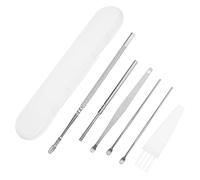 Didiseaon 4 Juegos Púas Oídos Herramienta para Eliminar la Cera del Oído Limpiador de Acero Inoxidable Raspador de Kit para Eliminar la Cera