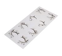Didiseaon 4 Pares Delineador De Ojos De Halloween Pegatinas Face Painting Kit Para Los Ojos Tatuajes De Cara De Halloween Maquillaje De Ojo Pestañas Black De Polivinilo