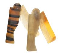 Didiseaon 4 Piezas accesorios para peinar el cabello todo el peine del pelo peines accesorios de viaje de cuerno de buey de masaje de salud sin mango pequeño rizador