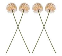 Didiseaon 4 Piezas Adorno de Diente de León Artificial de Tela Apariencia Realista para Decoración del Hogar sin Riego ni Poda, Adecuado para Sala de Estar