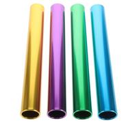 Didiseaon 4 Piezas Bastón de Relevo de Aleación de Aluminio Ligero y Resistente para Atletas, Adecuado para Entrenamiento y Competición en Carreras de Relevos